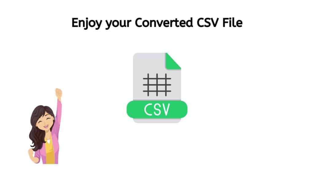 Enjoy your Converted CSV file